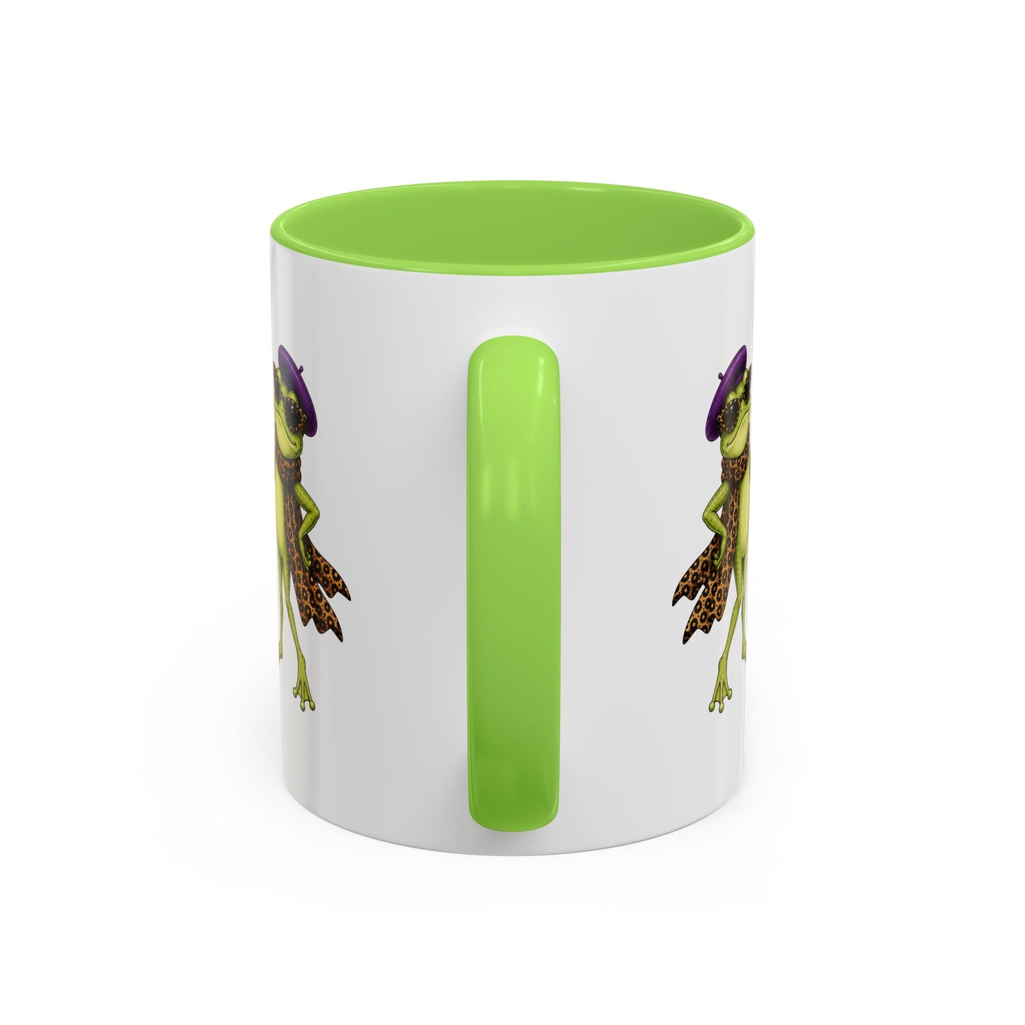 Darling You're Ribbiting Frog Mug | Funny Fashion Frog Coffee Mug | Glam Frog Gift for Women | Colored Mug
