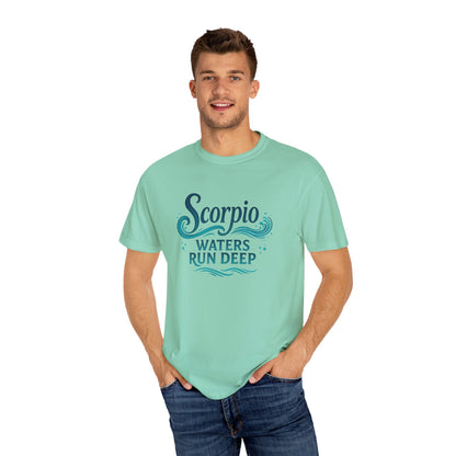 Scorpio Waters Run Deep – Colorful Tee Zodiac Shirt