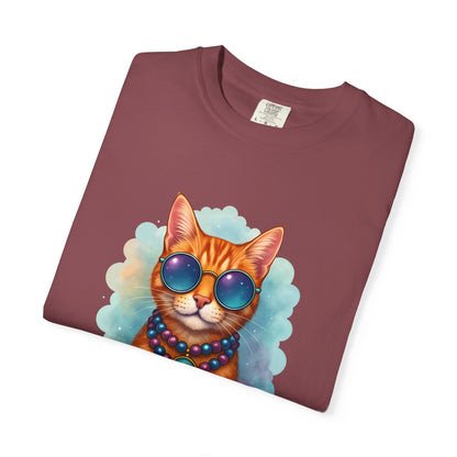 Aquarius One Cool Cat – Groovy Cosmic Kitty T-shirt