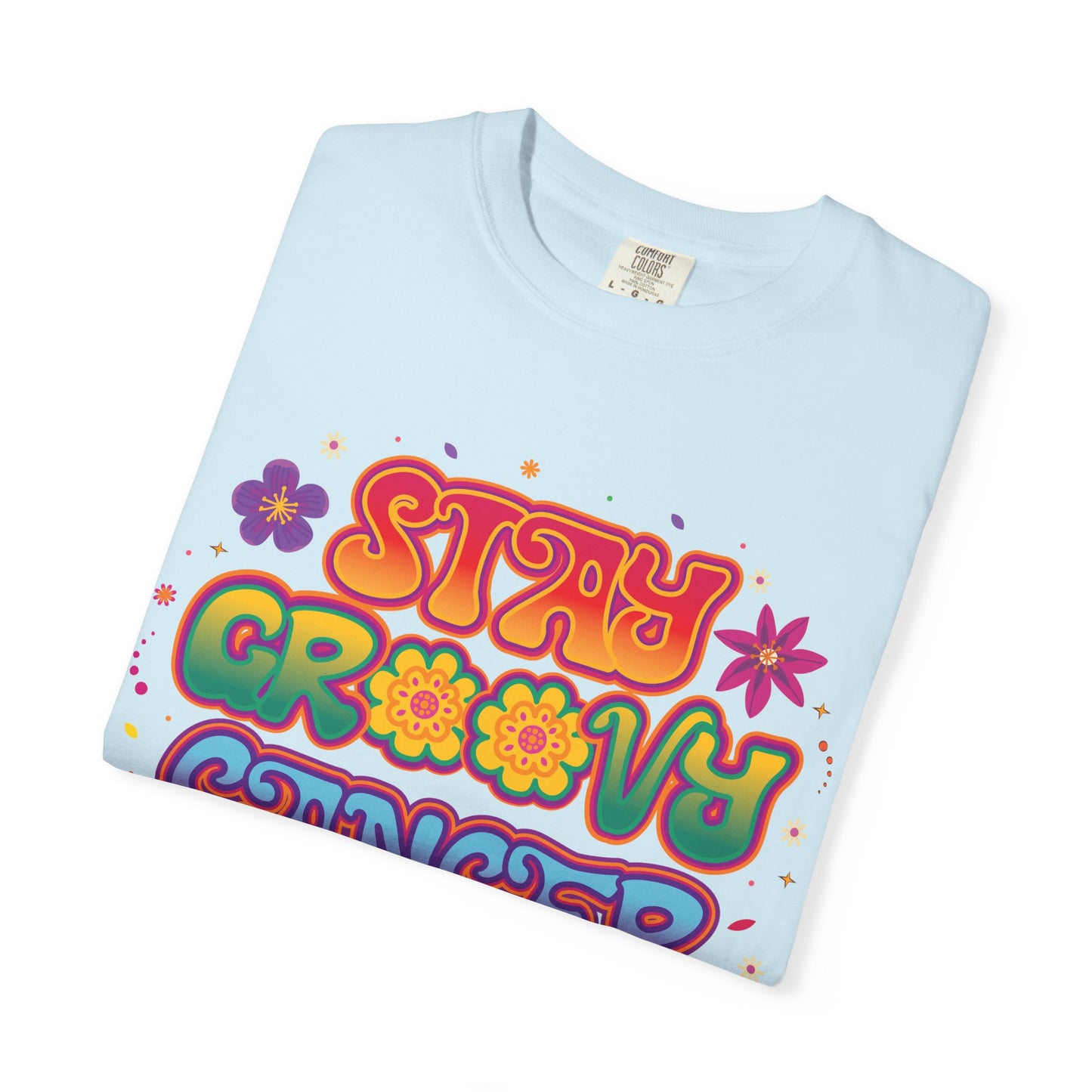 Stay Groovy Cancer Tee – Retro Colorful Zodiac Shirt