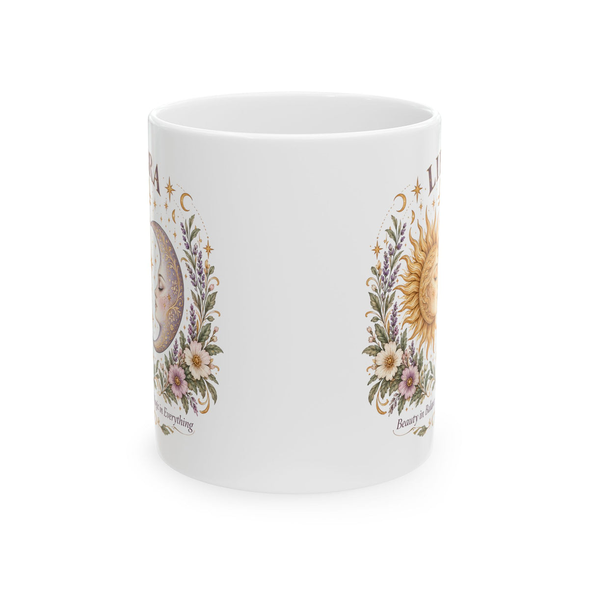 Libra Sun and Moon Mug | Witchy Astrology Coffee Cup