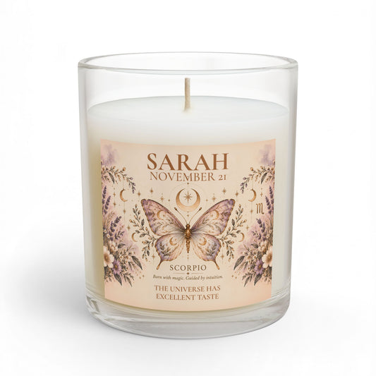 Personalized Gifts for Her Birthdate Candle