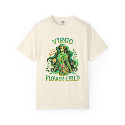 Virgo Flower Child – Vibrant Retro Zodiac Tee