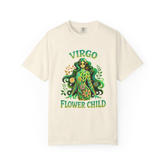 Virgo Flower Child – Vibrant Retro Zodiac Tee