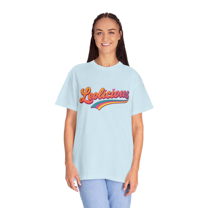 Leolicious – Retro Groovy Leo Zodiac Tee