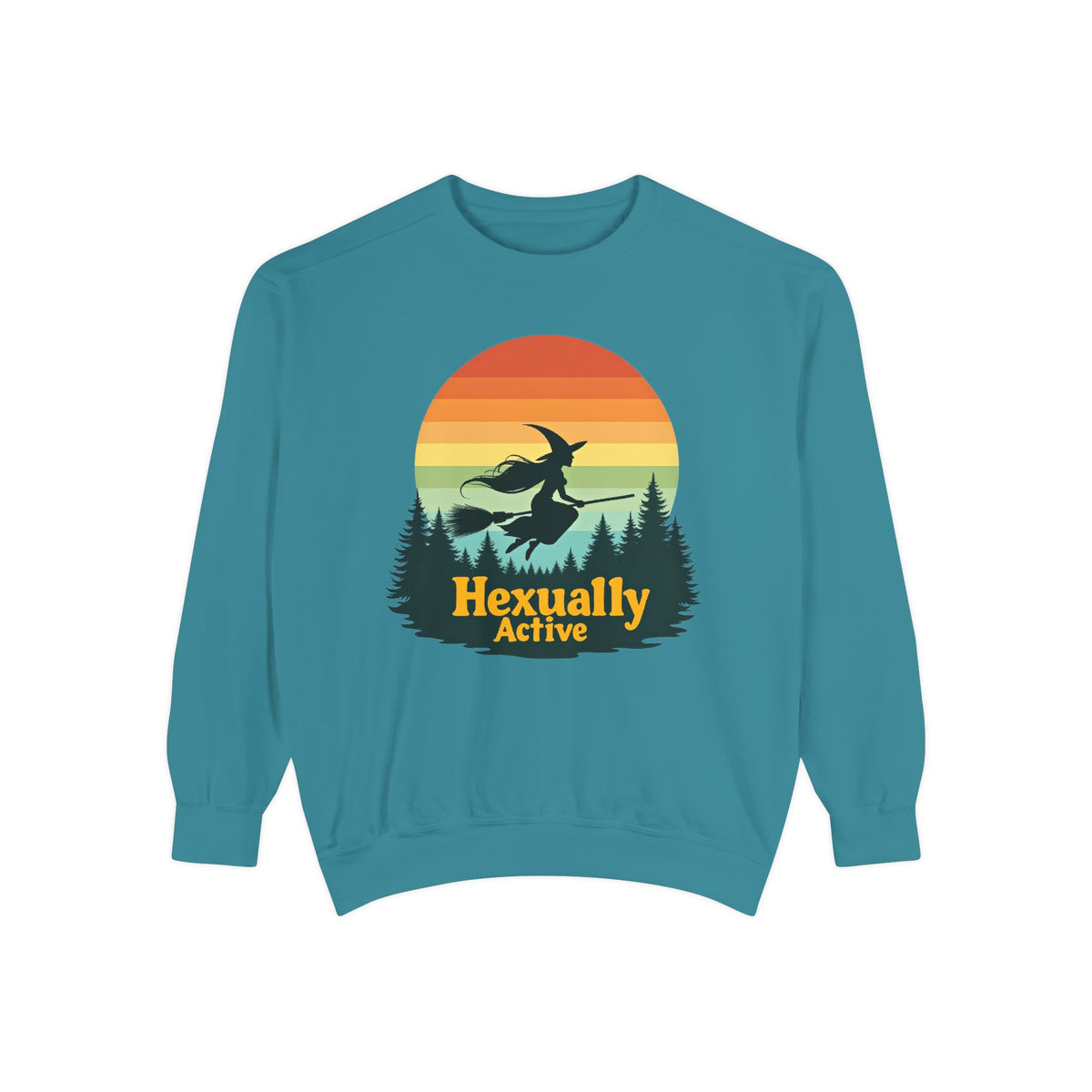 Hexually Active Unisex Crewneck – Sassy Retro Comfort Colors Midweight Sweatshirt - Enchanted Sky
