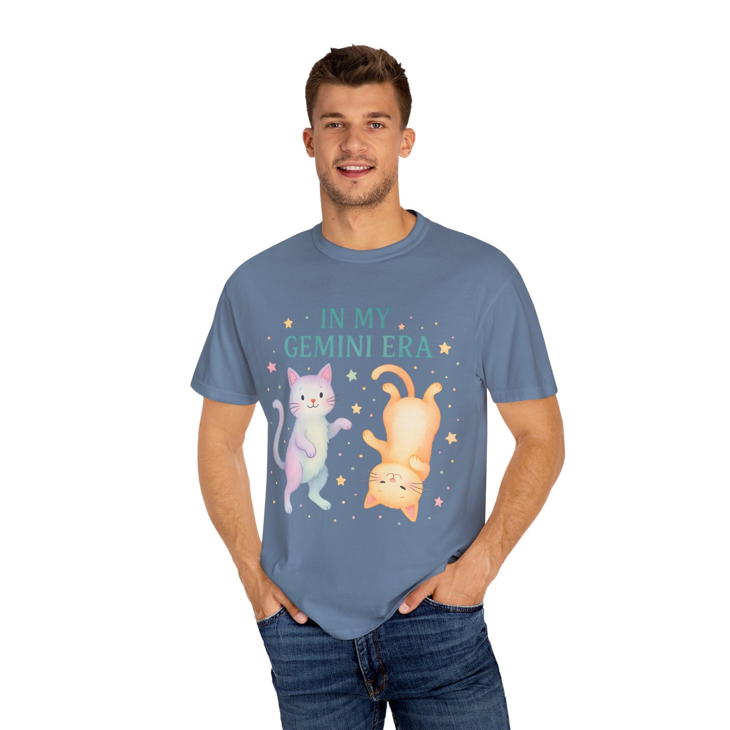In My Gemini Era Tee – Playful Funny Cats Zodiac Shirt