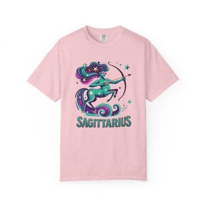 Sagittarius Retro Groovy Centaur -Colorful Zodiac Tee