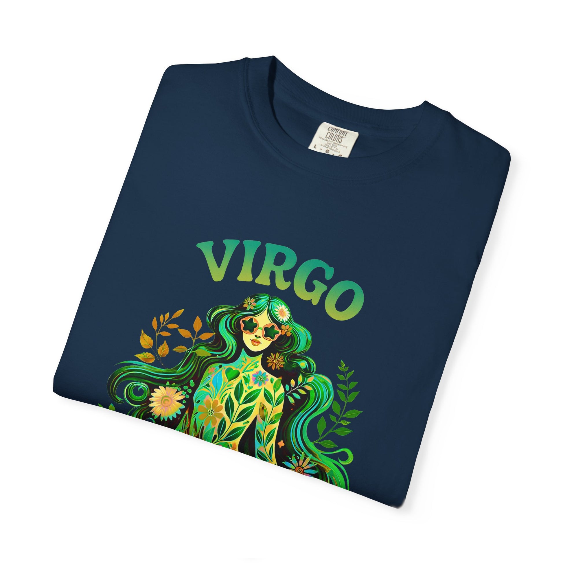 Virgo Flower Child – Vibrant Retro Zodiac Tee