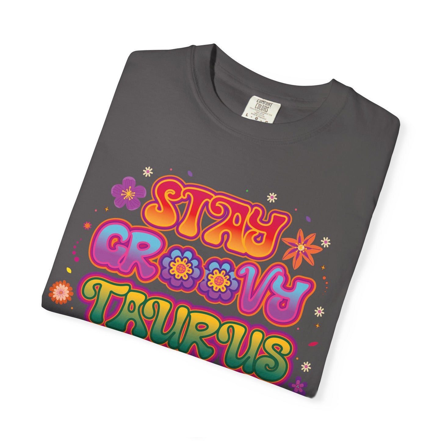 Stay Groovy Taurus  -  Vintage Retro Groovy Astrology Tee