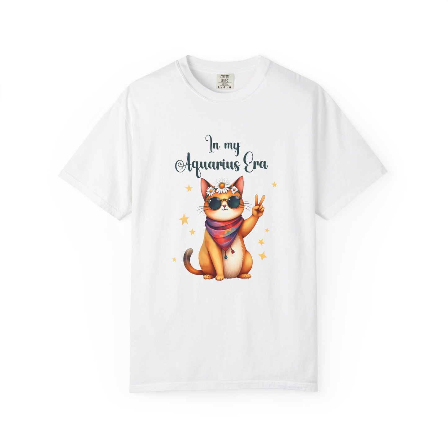 In My Aquarius Era Tee – Funny Zodiac Cat Shirt