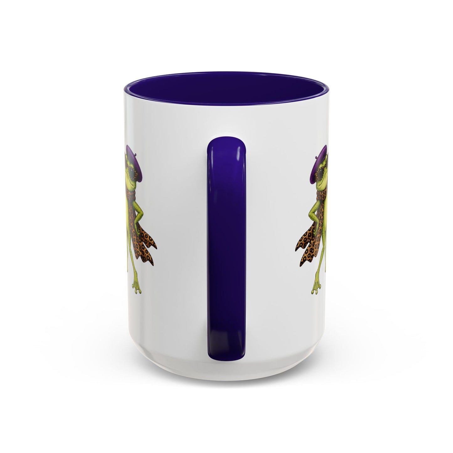 Darling You're Ribbiting Frog Mug | Funny Fashion Frog Coffee Mug | Glam Frog Gift for Women | Colored Mug