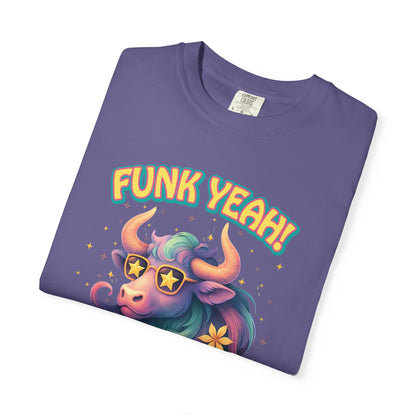 Funk Yeah I’m a Taurus T-Shirt | Cool Retro Taurus Graphic Tee | Comfort Colors 1717 | Astrology Shirt for Earth Signs