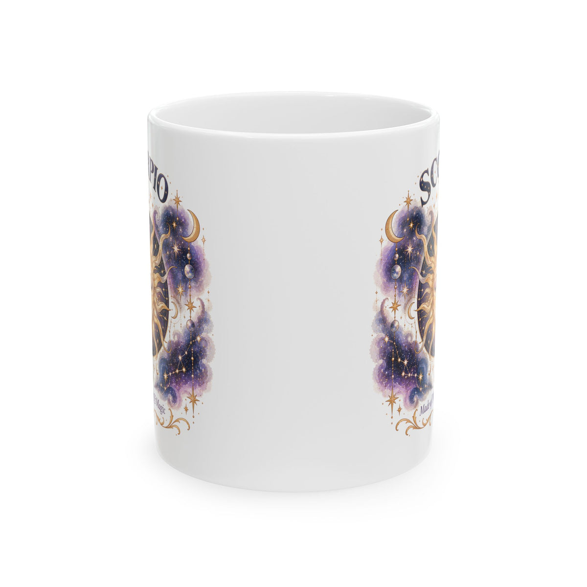 Scorpio Zodiac Mug 11oz and 15oz | Celestial Sun Coffee Cup