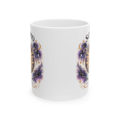 Scorpio Zodiac Mug 11oz and 15oz | Celestial Sun Coffee Cup