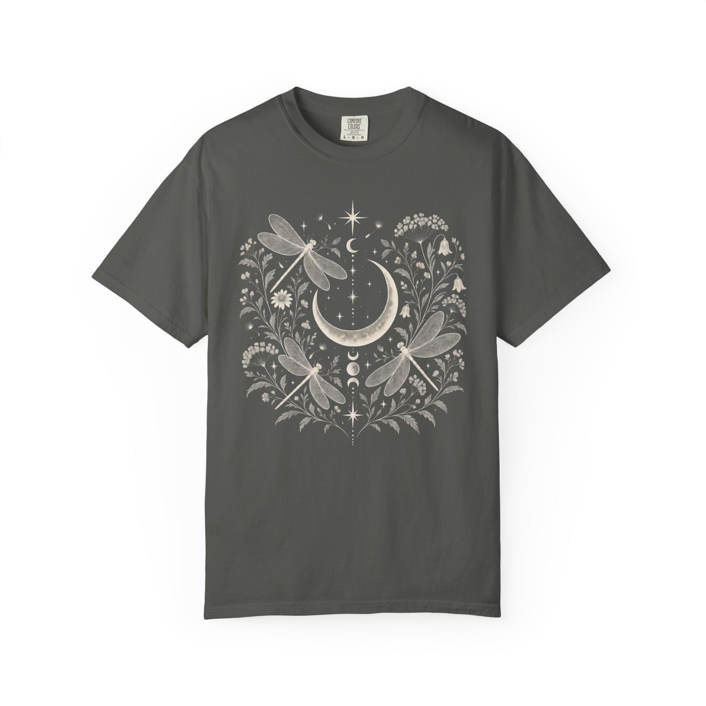 Moon and Dragonflies Boho Unisex Shirt