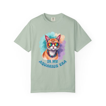 In My Aquarius Era – Rainbow Cat Vibes Tee