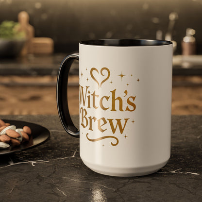 Witch’s Brew – Magical Elixir Mug (11oz & 15oz, Color Accent Options)