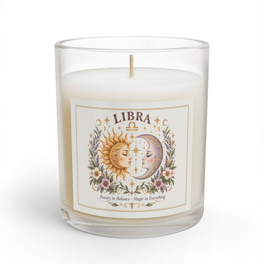 Libra Sun and Moon Celestial  Astrology Candle 11oz