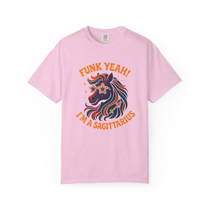 Funk Yeah! I’m a Sagittarius – Retro Colorful Tee Zodiac Shirt