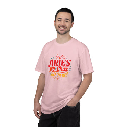 Aries No Chill All Thrill Tee – Sassy Zodiac Humor Shirt - Enchanted Sky