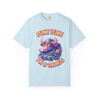 Funk Yeah I’m a Taurus Groovy Tee – Multicolor Retro Zodiac Shirt