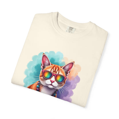 In My Aquarius Era – Rainbow Cat Vibes Tee