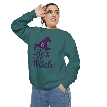 Life’s a Witch Sweatshirt – Funny Witch Hat Pullover