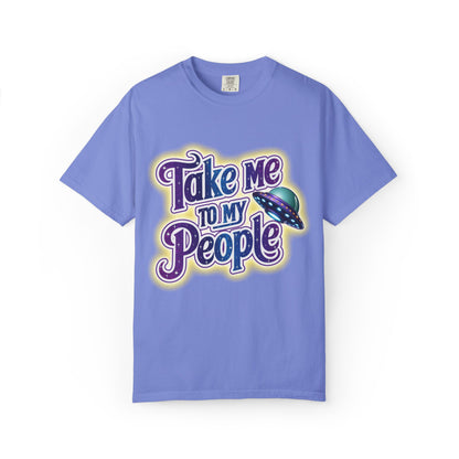 Take Me To My People Tee – Funny Retro UFO Shirt