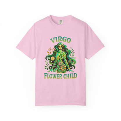 Virgo Flower Child – Vibrant Retro Zodiac Tee