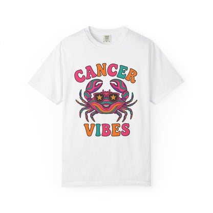 Cancer Vibes Tee – Colorful Retro Zodiac Shirt