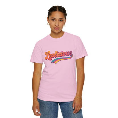 Leolicious – Retro Groovy Leo Zodiac Tee