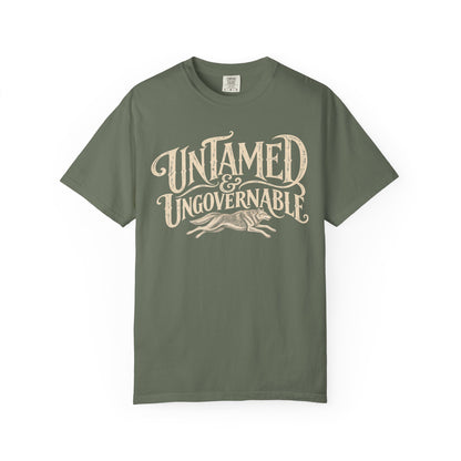 Untamed Ungovernable Vintage Western T-Shirt | Feminist Statement Tee