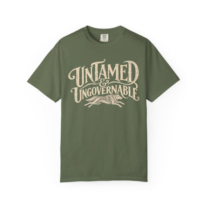 Untamed Ungovernable Vintage Western T-Shirt | Feminist Statement Tee