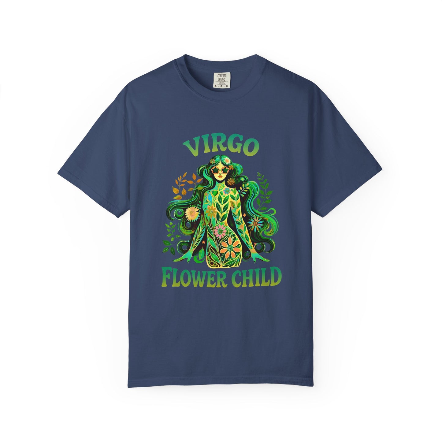 Virgo Flower Child – Vibrant Retro Zodiac Tee