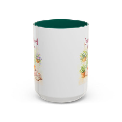 Personalized Name Cat Mug - Custom "Happy Place" Ceramic Mug for Cat Lovers