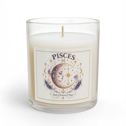 Celestial Moon Astrology Pisces Zodiac Candle 11oz