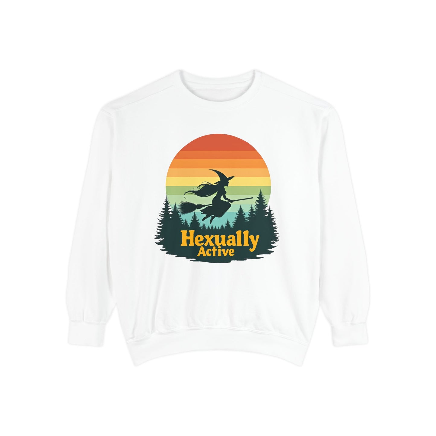 Hexually Active Unisex Crewneck – Sassy Retro Comfort Colors Midweight Sweatshirt