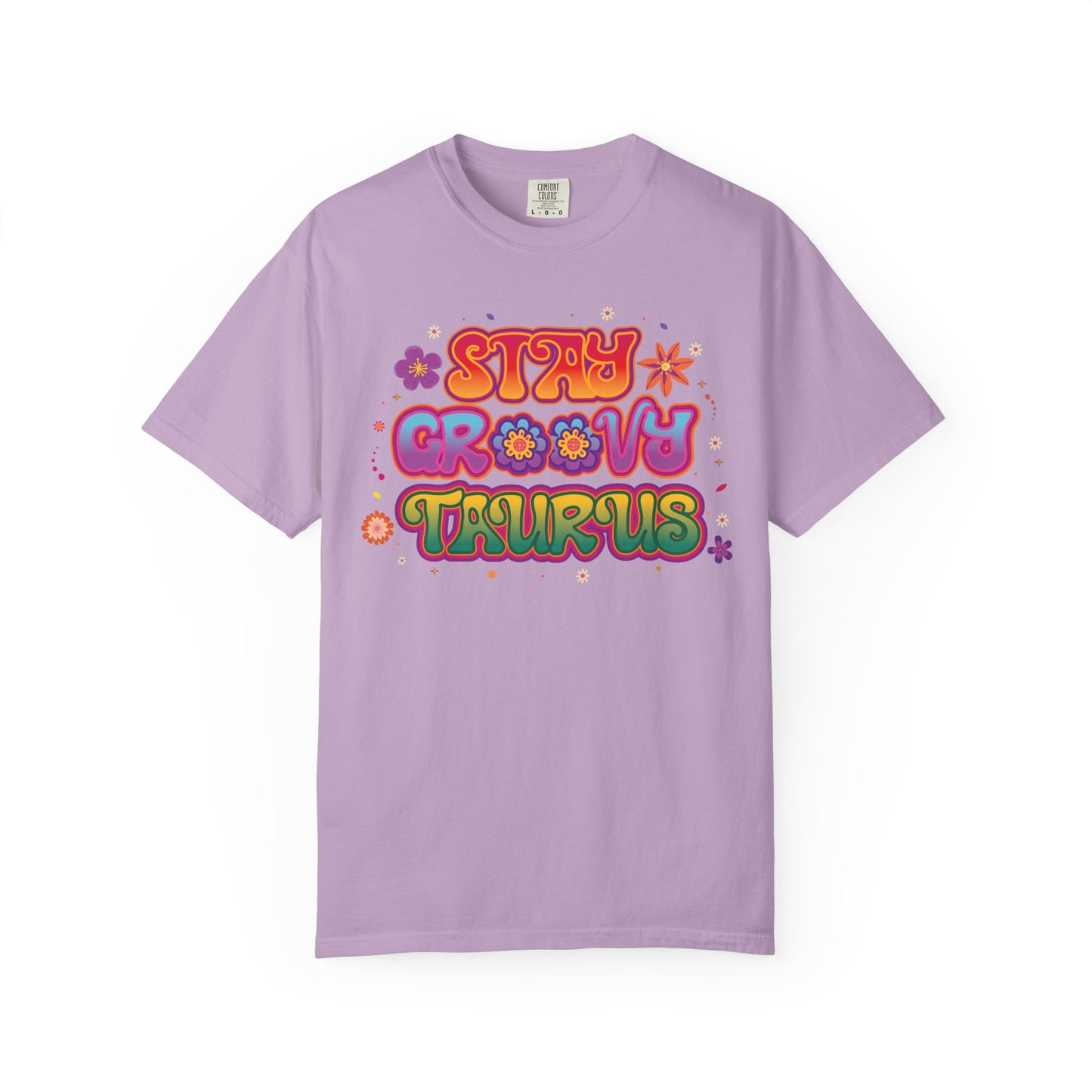 Stay Groovy Taurus  -  Vintage Retro Groovy Astrology Tee