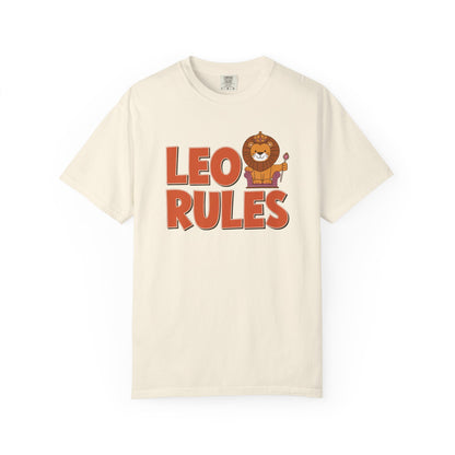 Leo Rules Tee – Funny Zodiac Shirt