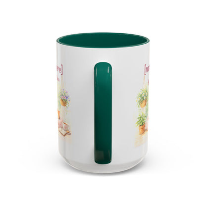 Personalized Name Cat Mug - Custom "Happy Place" Ceramic Mug for Cat Lovers