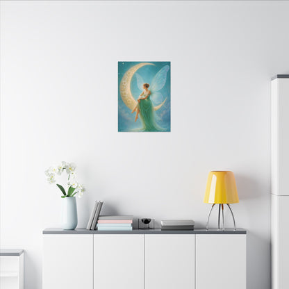 Moonlit Reverie – Art Nouveau Inspired Fairy Wall Art
