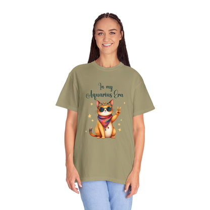 In My Aquarius Era Tee – Funny Zodiac Cat Shirt