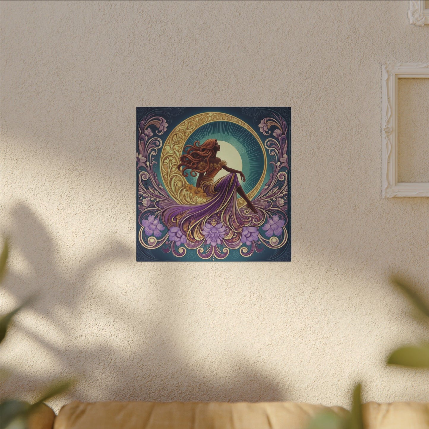 Star of the Moon | Glamorous Goddess Art Nouveau Wall Art