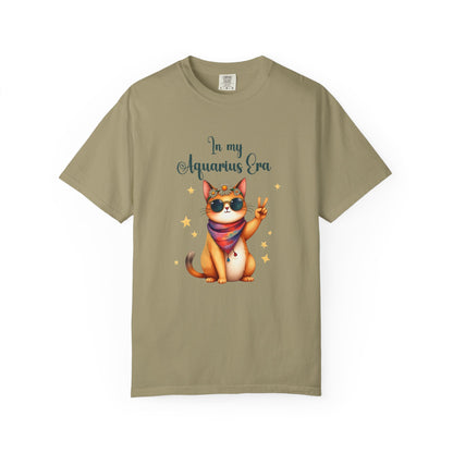 In My Aquarius Era Tee – Funny Zodiac Cat Shirt