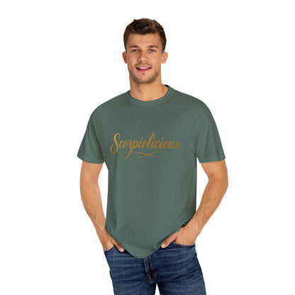 Scorpiolicious – Retro Script Scorpio Tee