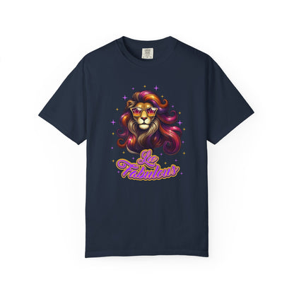 Leo Fabulous Tee – Groovy Colorful Zodiac Shirt