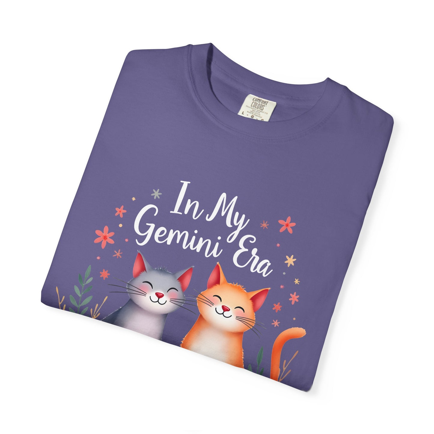 In My Gemini Era – Colorful Zodiac Cats Shirt