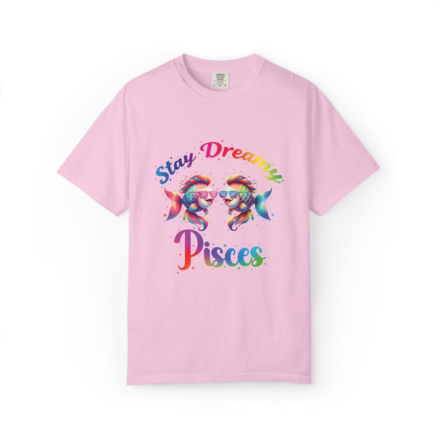 Stay Dreamy Pisces Tee – Rainbow Colorful Zodiac Shirt