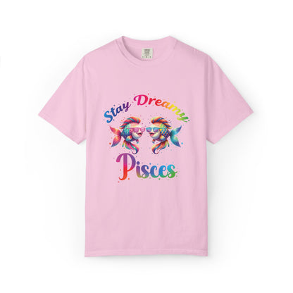 Stay Dreamy Pisces Tee – Rainbow Colorful Zodiac Shirt